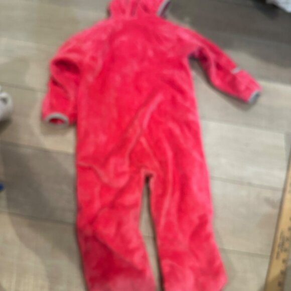 THE NORTH FACE INFANT 18-24 MONTH PINK FLEECE ZIP UP BODY SUIT - Picture 8 of 8